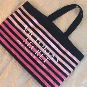 VICTORIA’S SECRET METALLIC OMBRÉ PINK BEACH BAG